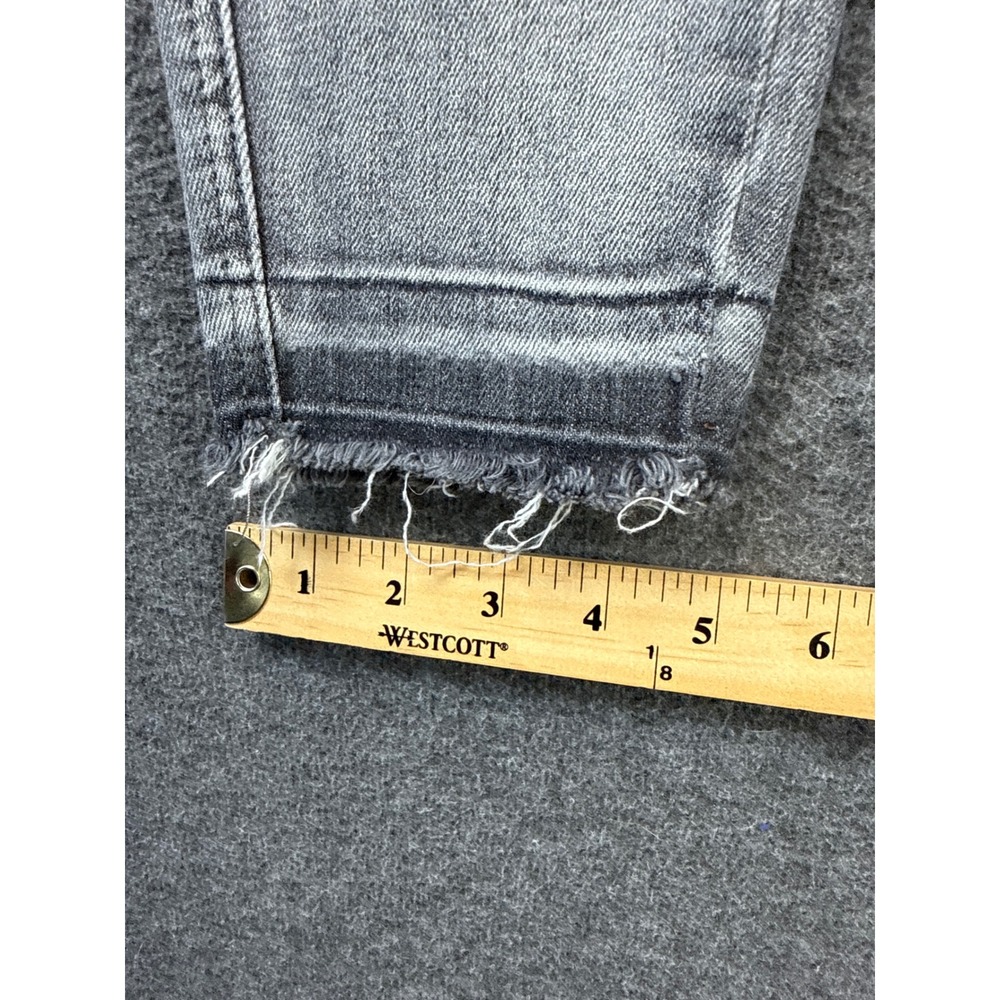 Judy Blue Skinny Jeans Size 7/28 Gray Preppy Party Distressed Raw Hem JB88792 - Picture 10 of 15